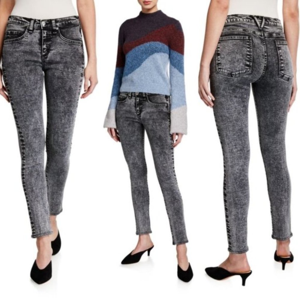 Veronica Beard Brooke Acid wash jeans